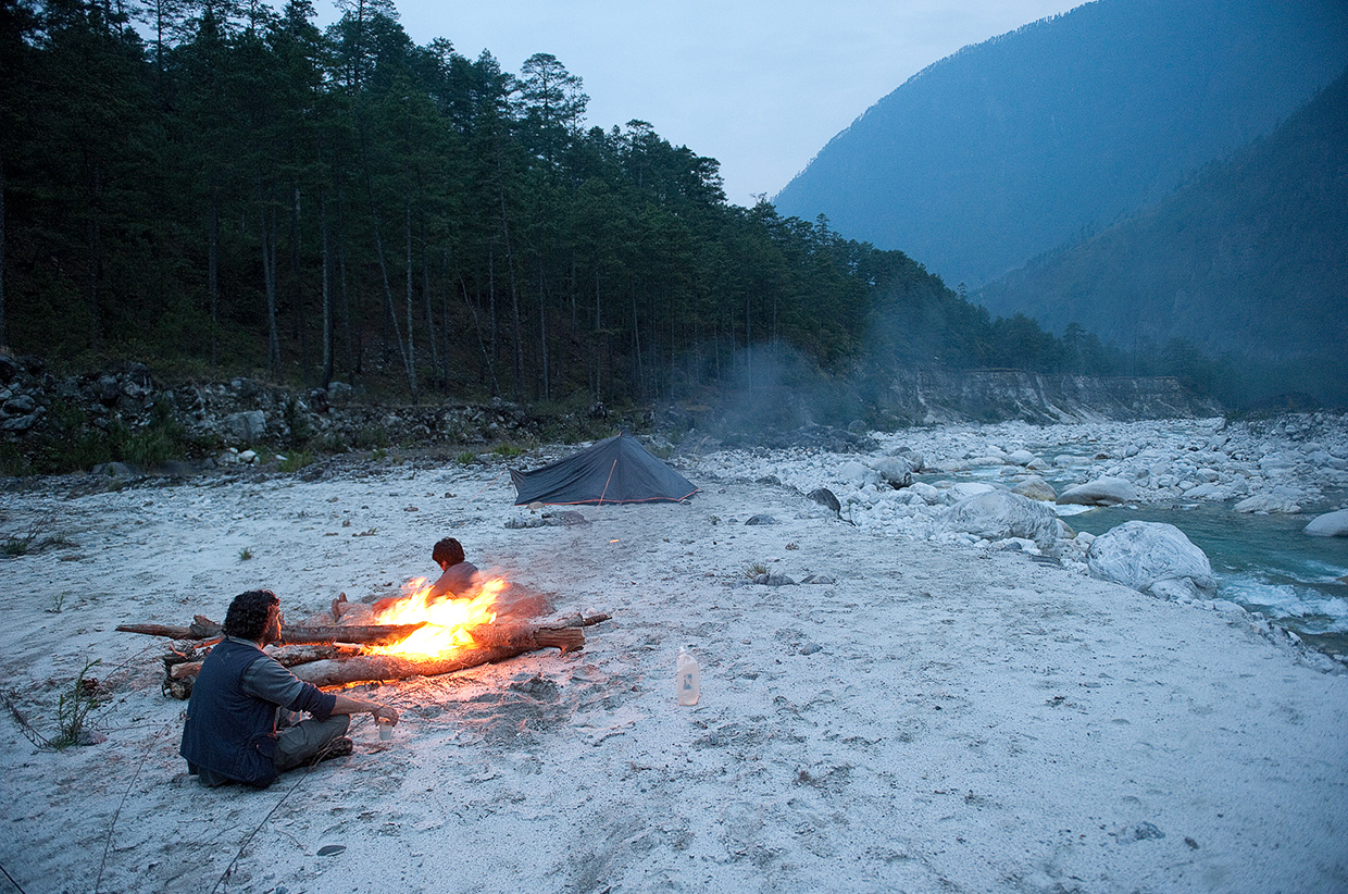 Camping by the river - Eastern Himalayas - Photo © Amar Dev Singh
