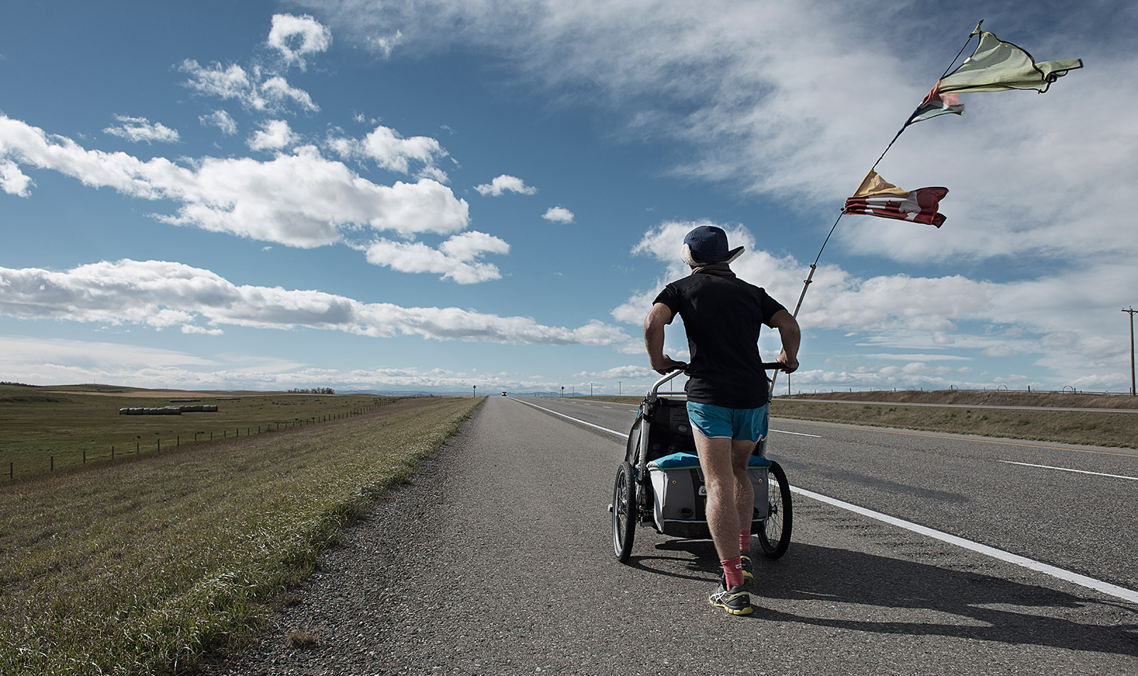 West To The Sea – Dave Chamberlain runs Across Canada. Photo by Morgan Cardiff