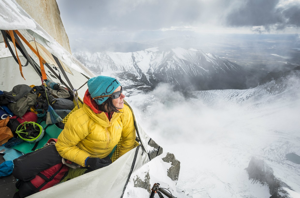 Ines Papert and Mayan Smith-Gobat summit Torres Central via Riders on the Storm
